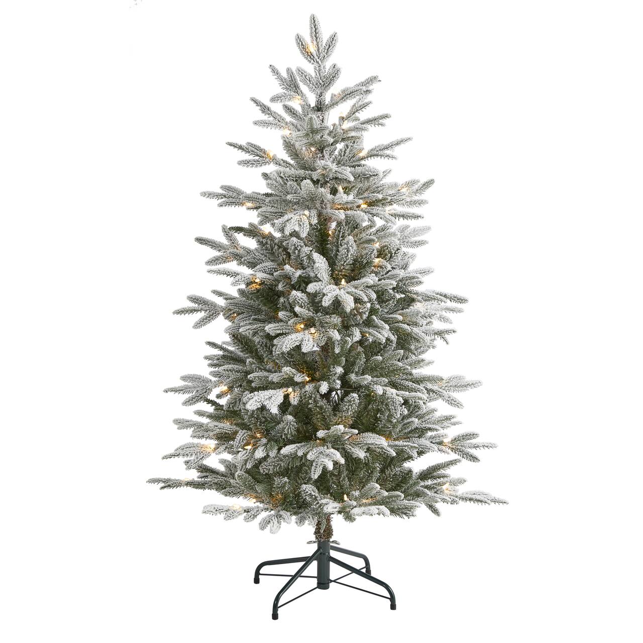 4.5ft. Pre-Lit Manchester Spruce Artificial Christmas Tree, Clear LED Lights